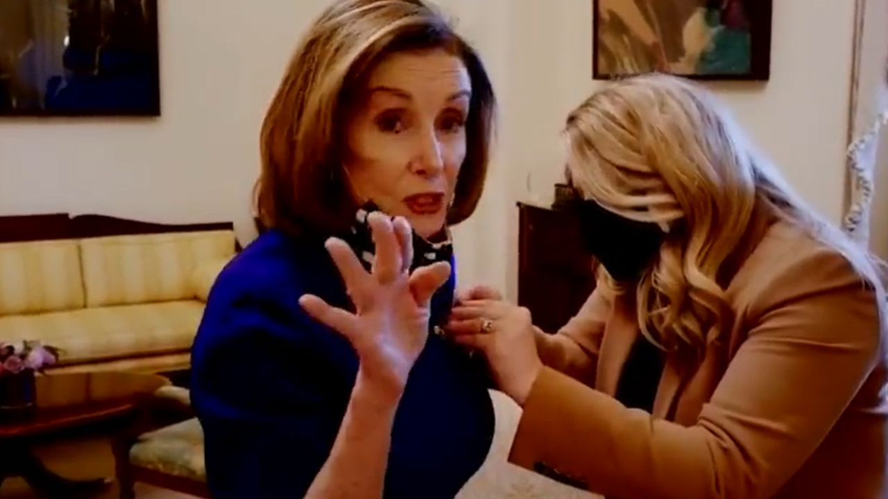 Nancy Pelosi released never before seen footage of her on January 6th and was filmed saying she wanted to punch President Trump in the face.